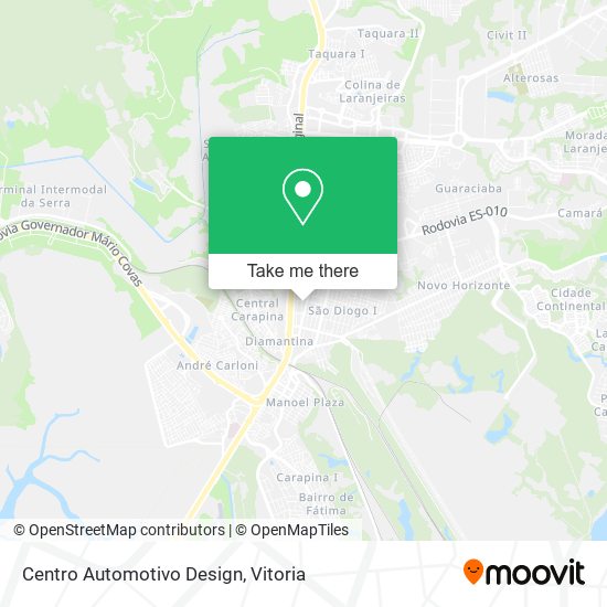 Centro Automotivo Design map