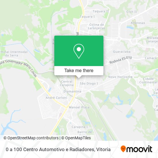 0 a 100 Centro Automotivo e Radiadores map