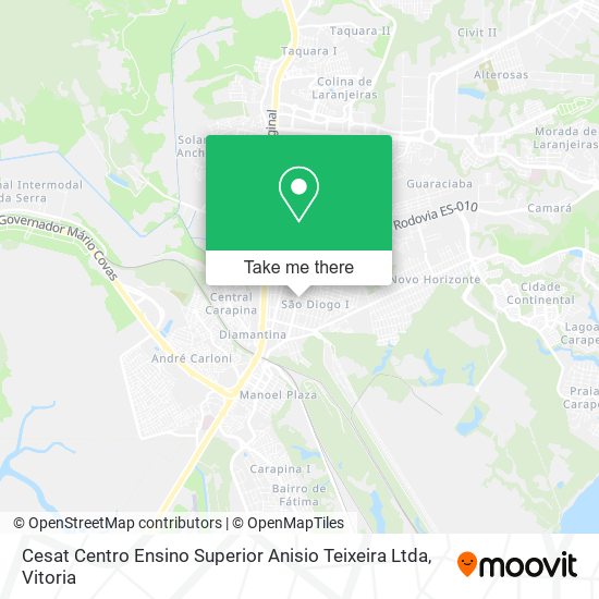Cesat Centro Ensino Superior Anisio Teixeira Ltda map