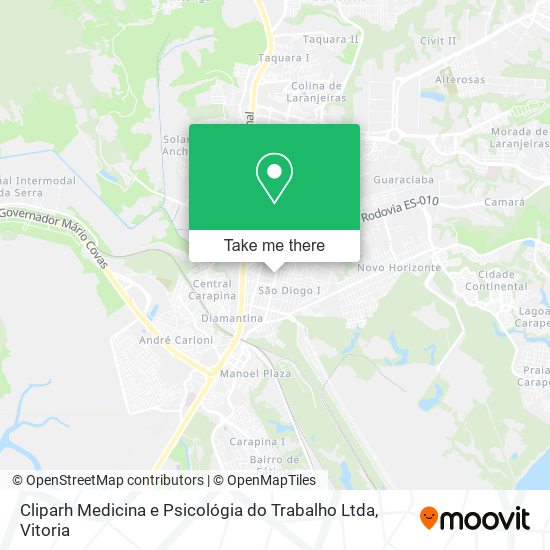 Mapa Cliparh Medicina e Psicológia do Trabalho Ltda