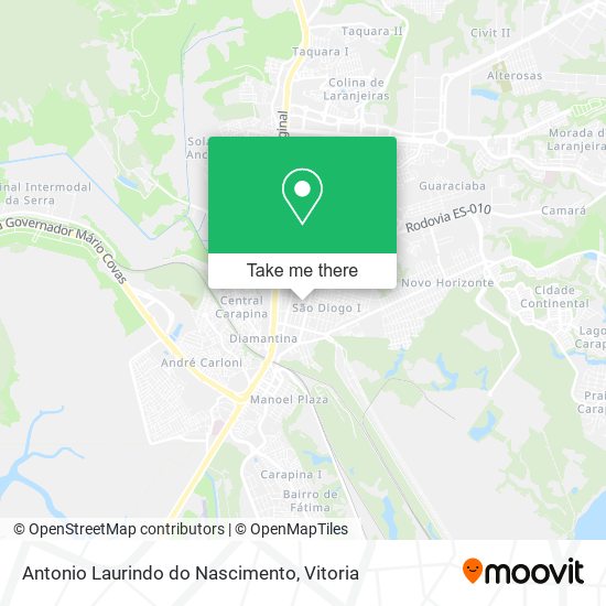 Antonio Laurindo do Nascimento map