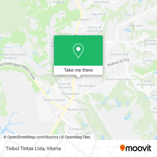 Tinbol Tintas Ltda map