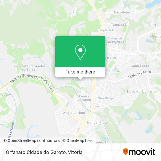 Orfanato Cidade do Garoto map