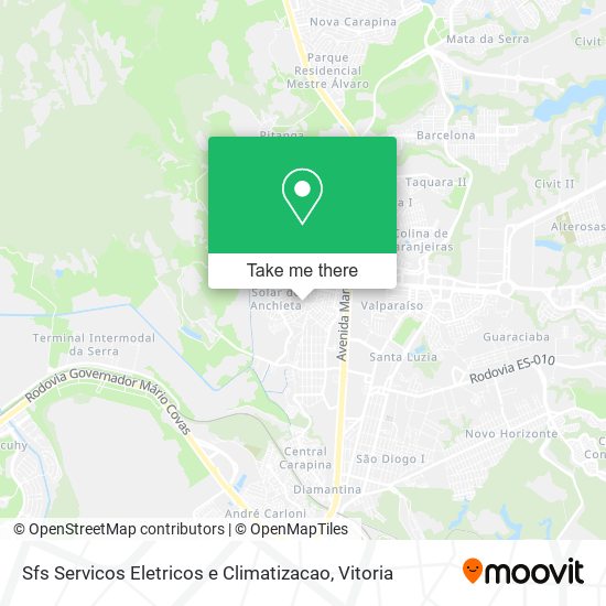 Mapa Sfs Servicos Eletricos e Climatizacao