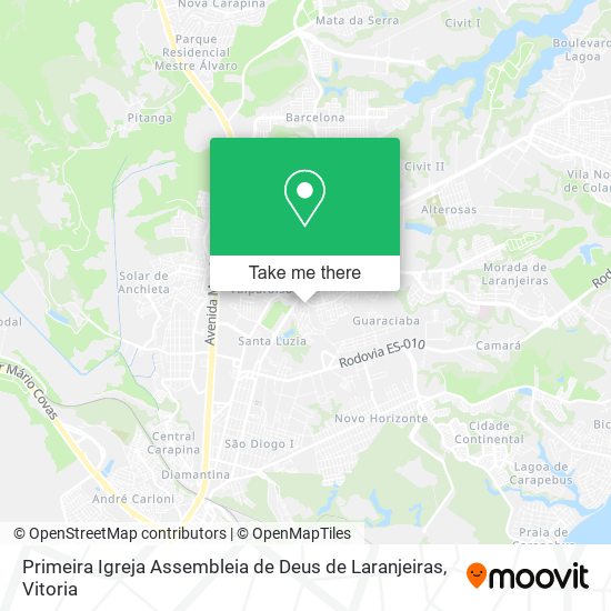 Primeira Igreja Assembleia de Deus de Laranjeiras map