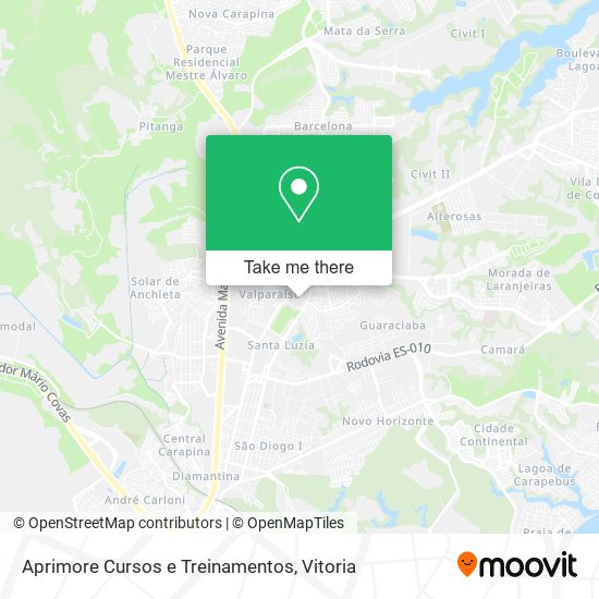 Mapa Aprimore Cursos e Treinamentos