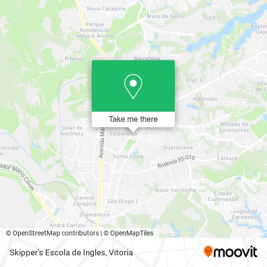 Skipper's Escola de Ingles map