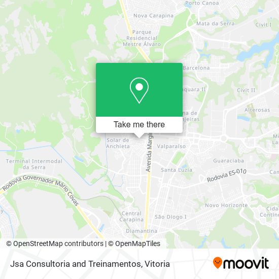 Jsa Consultoria and Treinamentos map