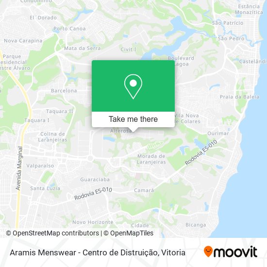 Aramis Menswear - Centro de Distruição map