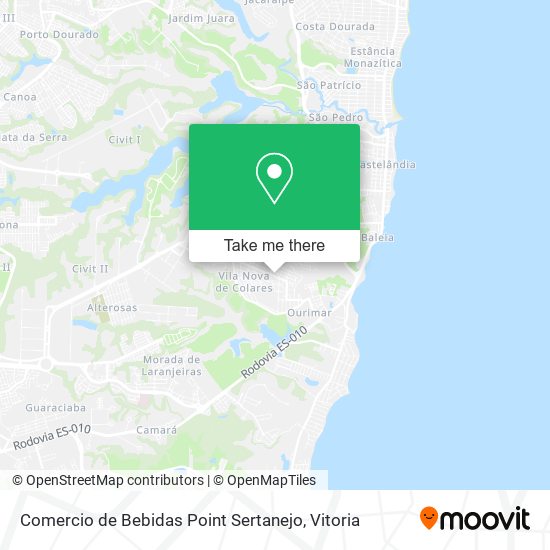Comercio de Bebidas Point Sertanejo map