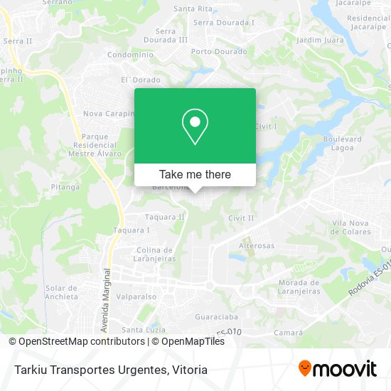 Tarkiu Transportes Urgentes map