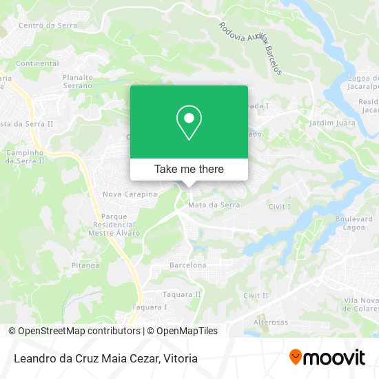 Leandro da Cruz Maia Cezar map