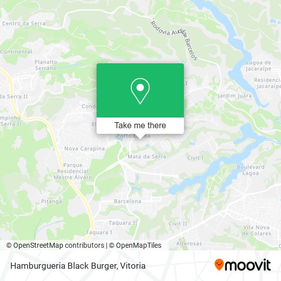Mapa Hamburgueria Black Burger