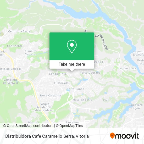 Distribuidora Cafe Caramello Serra map