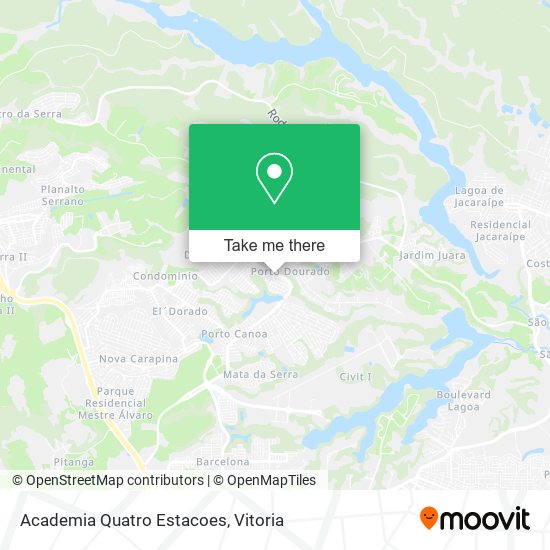 Academia Quatro Estacoes map