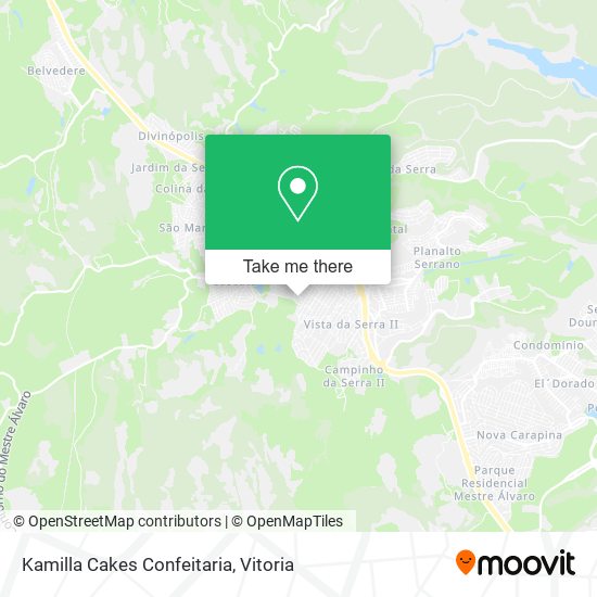 Mapa Kamilla Cakes Confeitaria