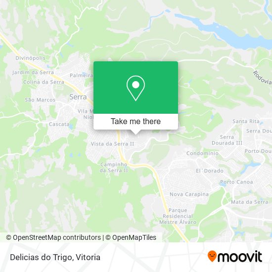 Delicias do Trigo map