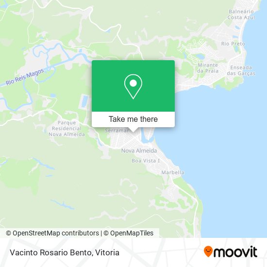 Vacinto Rosario Bento map