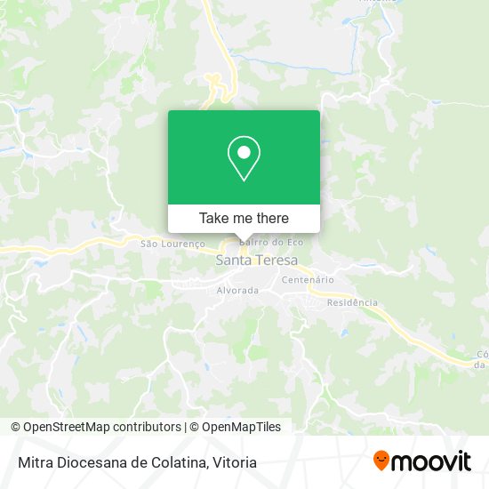 Mitra Diocesana de Colatina map