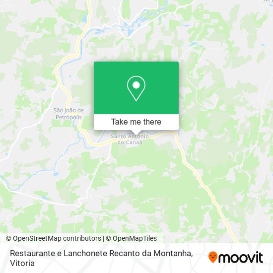 Restaurante e Lanchonete Recanto da Montanha map