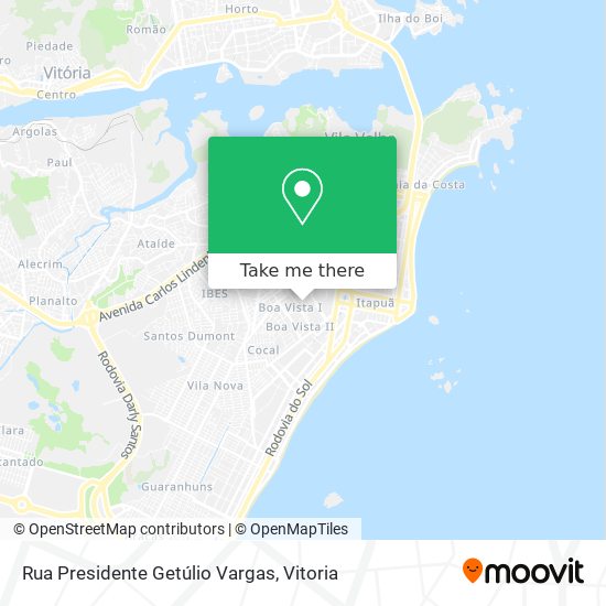 Rua Presidente Getúlio Vargas map