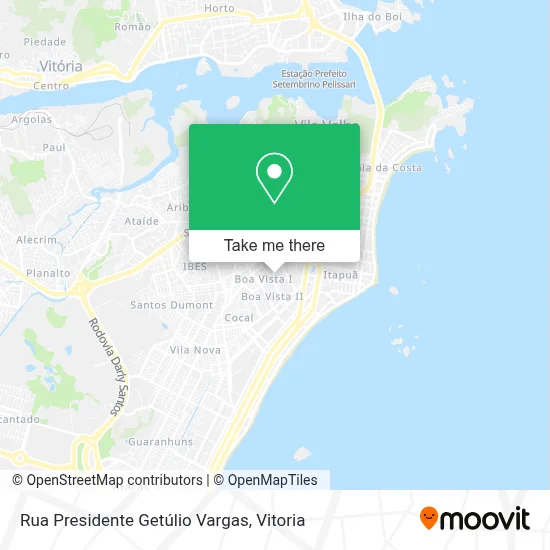 Rua Presidente Getúlio Vargas map