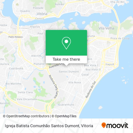 Igreja Batista Comunhão Santos Dumont map