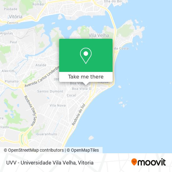 UVV - Universidade Vila Velha map