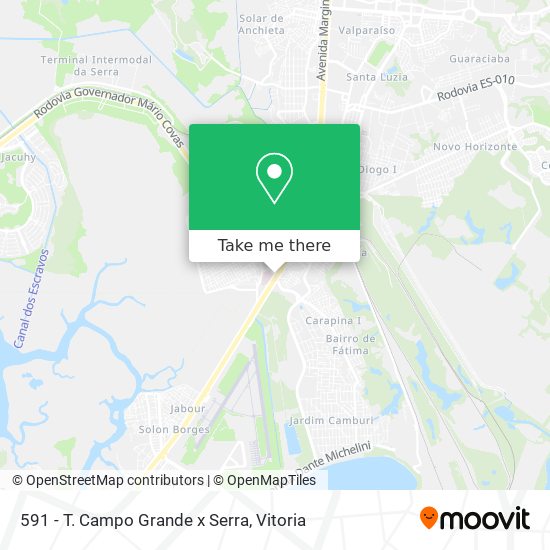 591 - T. Campo Grande x Serra map