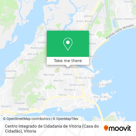 Centro Integrado de Cidadania de Vitória (Casa do Cidadão) map