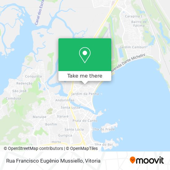 Rua Francisco Eugênio Mussiello map