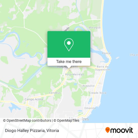 Diogo Halley Pizzaria map