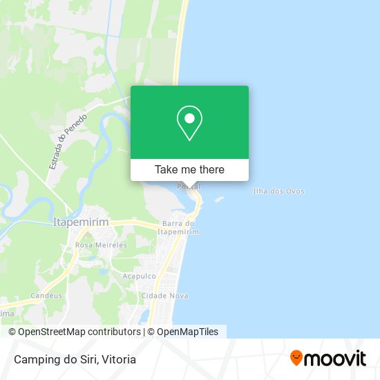 Camping do Siri map