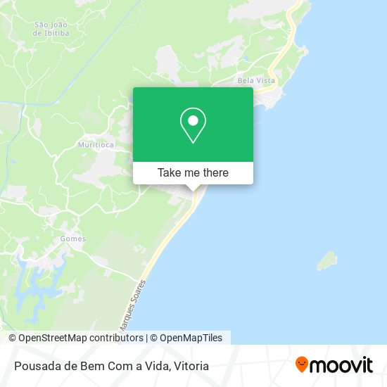 Pousada de Bem Com a Vida map