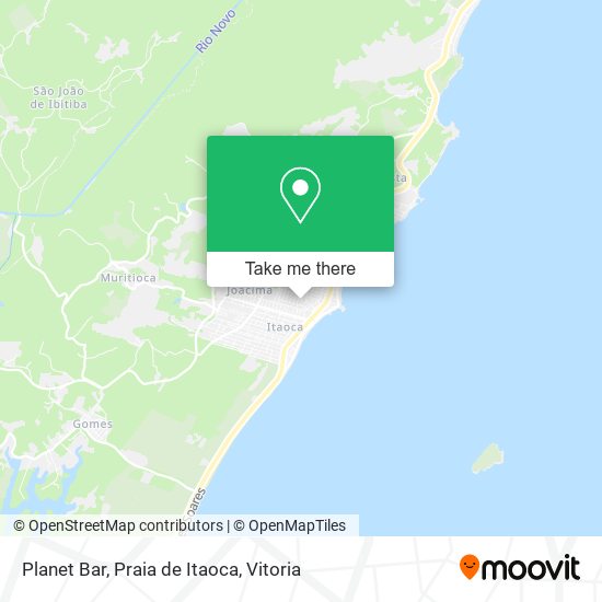 Planet Bar, Praia de Itaoca map
