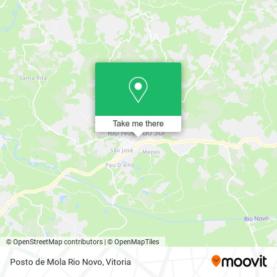 Posto de Mola Rio Novo map