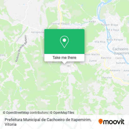 Prefeitura Municipal de Cachoeiro de Itapemirim map