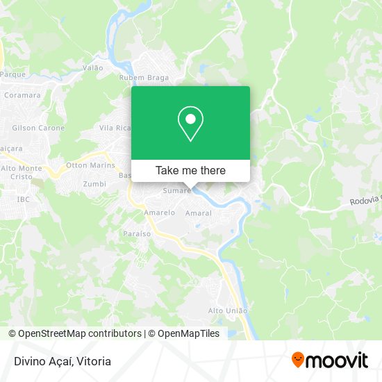 Divino Açaí map