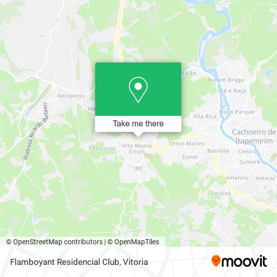 Flamboyant Residencial Club map