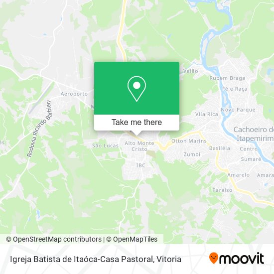 Igreja Batista de Itaóca-Casa Pastoral map
