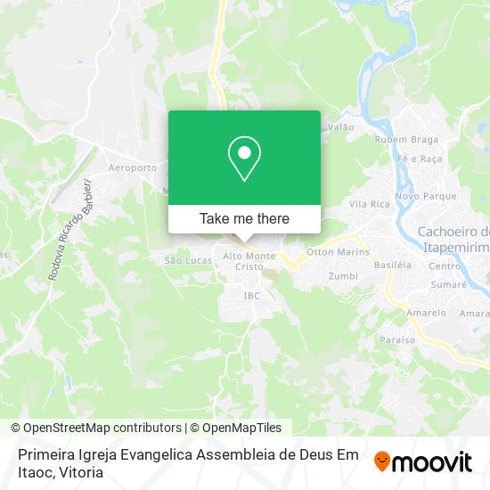 Primeira Igreja Evangelica Assembleia de Deus Em Itaoc map