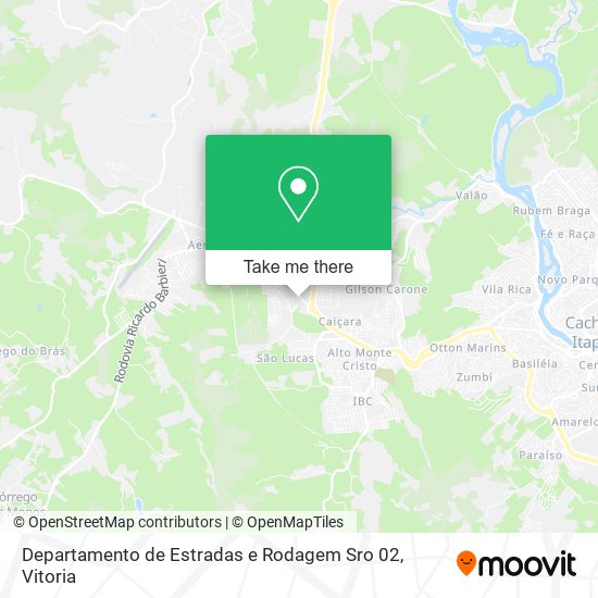 Departamento de Estradas e Rodagem Sro 02 map