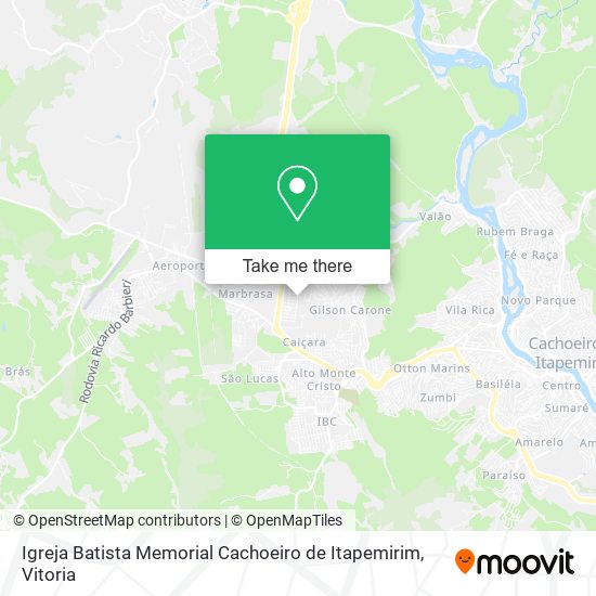 Igreja Batista Memorial Cachoeiro de Itapemirim map