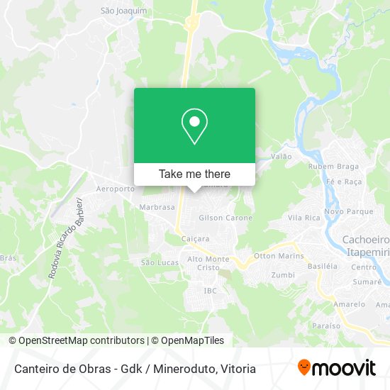 Canteiro de Obras - Gdk / Mineroduto map