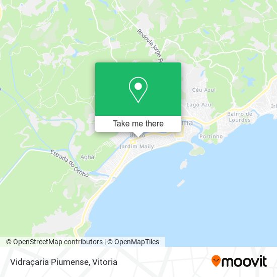 Vidraçaria Piumense map