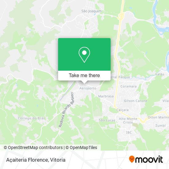 Açaiteria Florence map