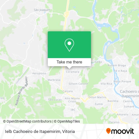 Ielb Cachoeiro de Itapemirim map