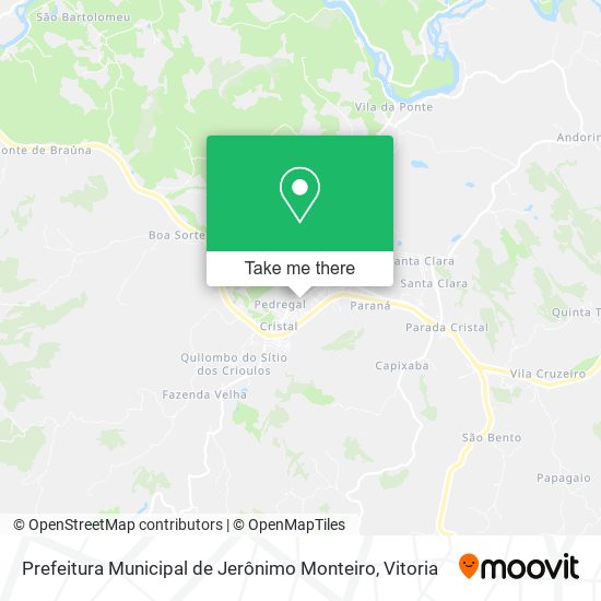 Prefeitura Municipal de Jerônimo Monteiro map