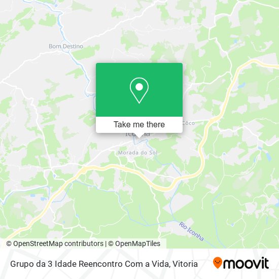 Grupo da 3 Idade Reencontro Com a Vida map