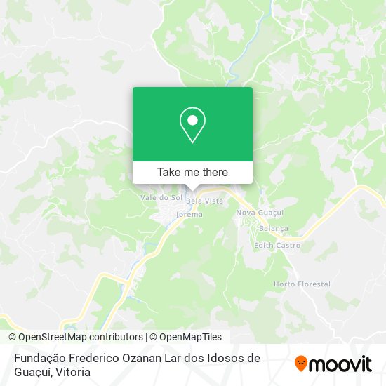 Fundação Frederico Ozanan Lar dos Idosos de Guaçuí map